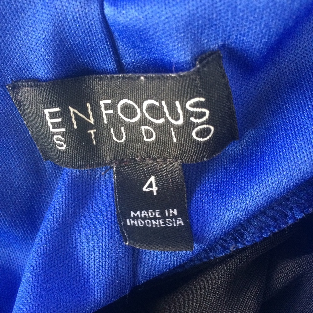 Enfocus Studio Blue Rose Dress 4 - Picture 4 of 5